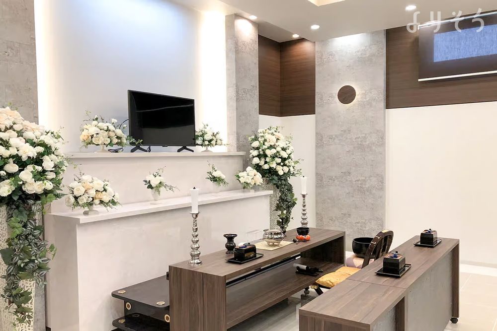 家族葬のカナクラオールストーン松山山越の祭壇写真です（2枚目）