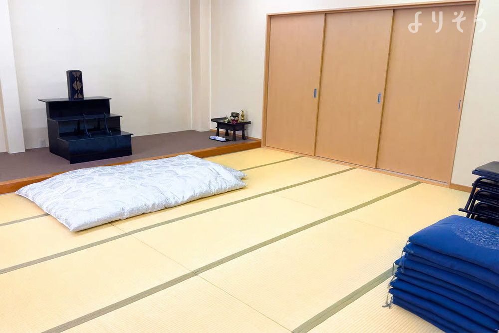 家族葬のカナクラオールストーン まごころ会館の面会・安置室写真です（1枚目）