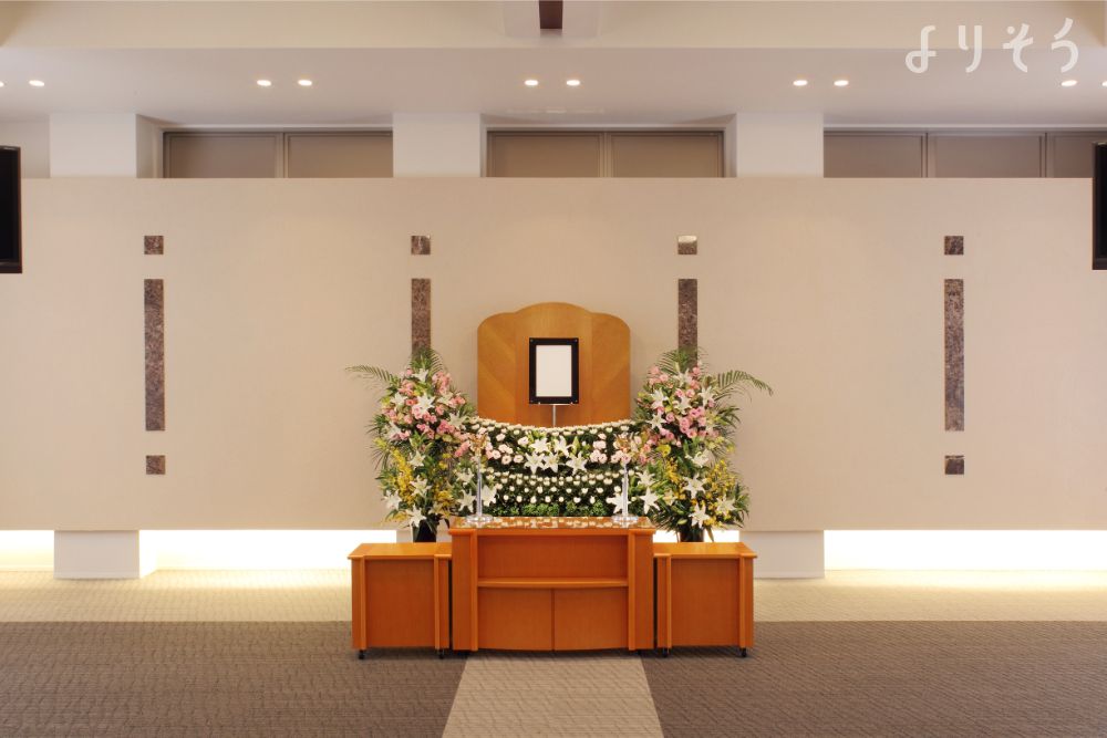 石巻大街道斎場 清月記の祭壇写真です（2枚目）