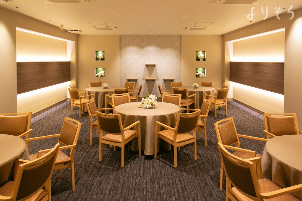 玉泉院 御領会館のお清め所（会食室）写真です