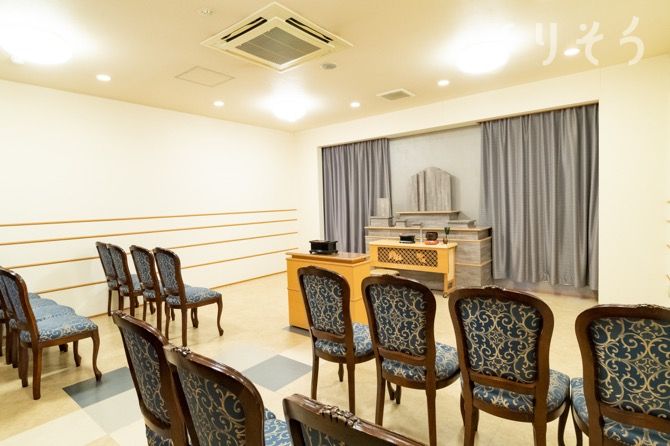 大口斎場のホール写真です（2枚目）