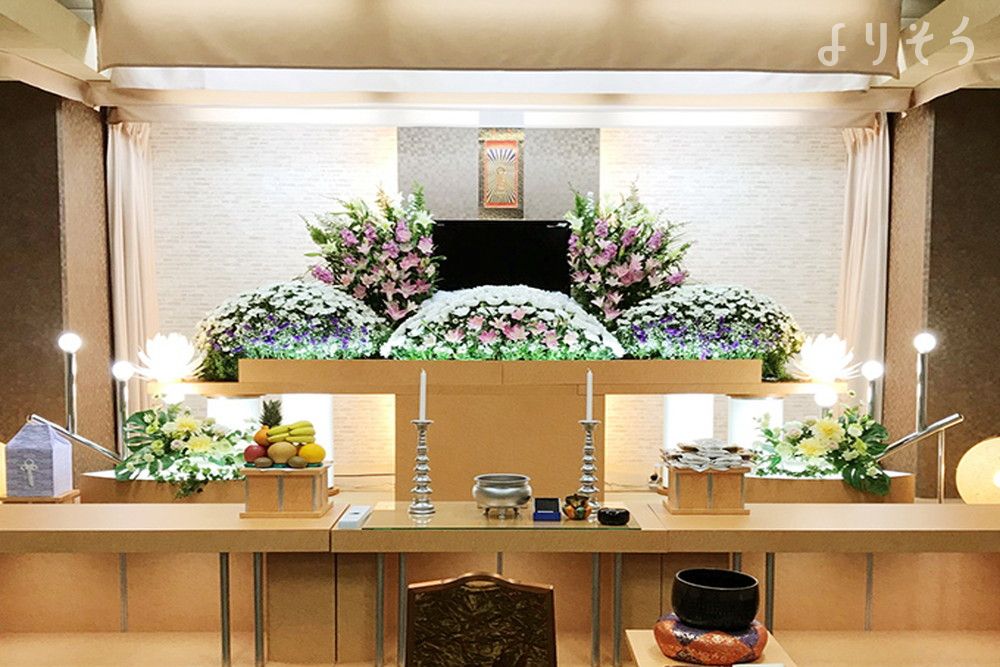 家族葬のディアネス 博善斎場の祭壇写真です（2枚目）