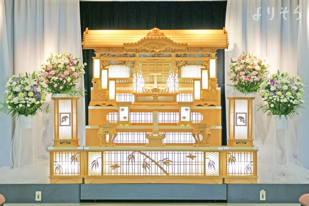 小さな森の家 ときわ平会館の祭壇写真です