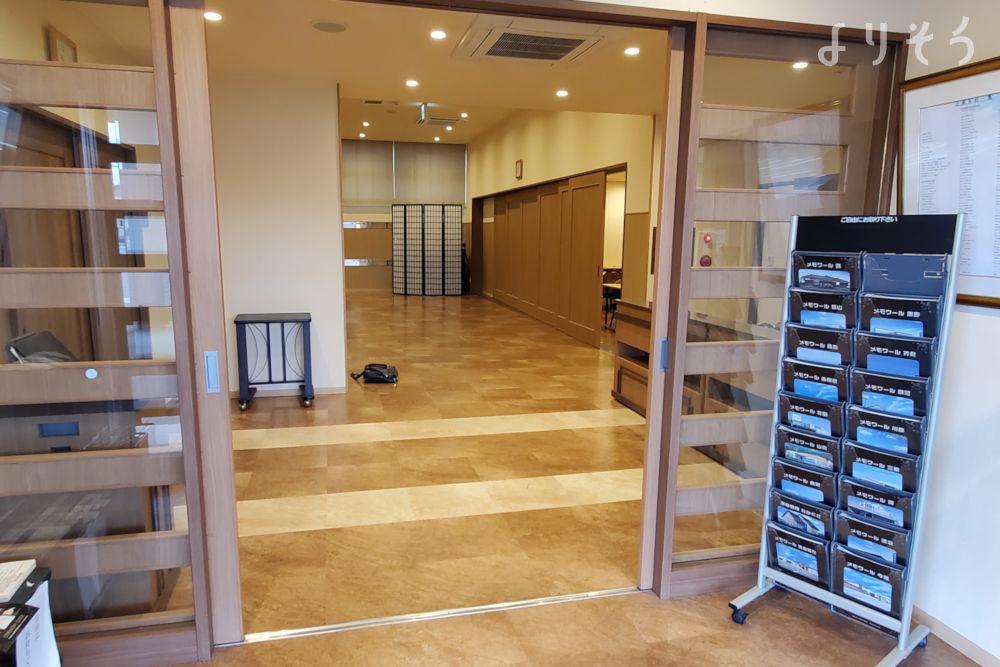 メモワール笠松斎場の内観写真です（1枚目）