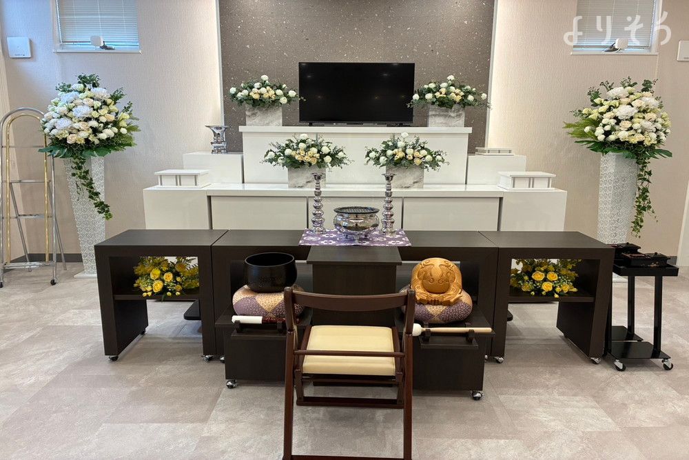 家族葬のディアネス 真駒内ホールの祭壇写真です