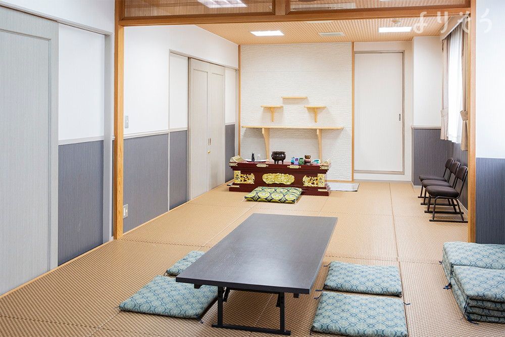 玉泉院 通町会館の面会・安置室写真です
