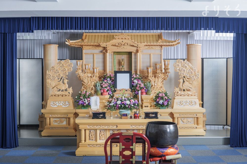 白山斎場のホールの画像