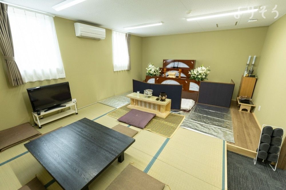 メモリアルホール菩提樹矢本館の面会・安置室写真です