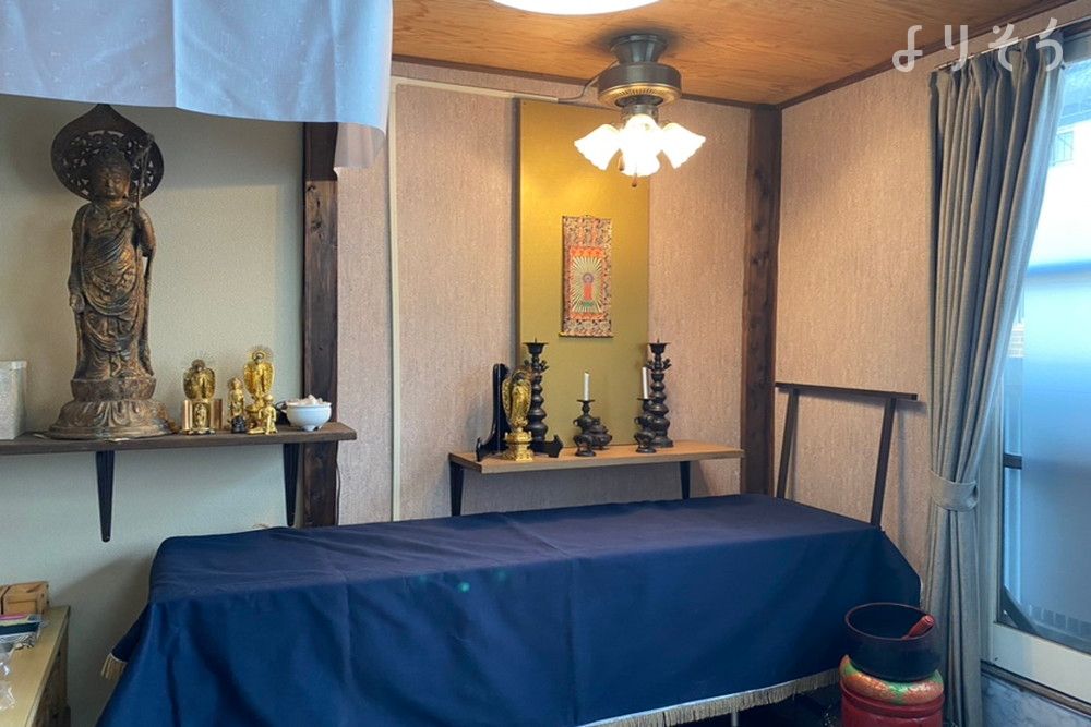 広本町会館の面会・安置室写真です
