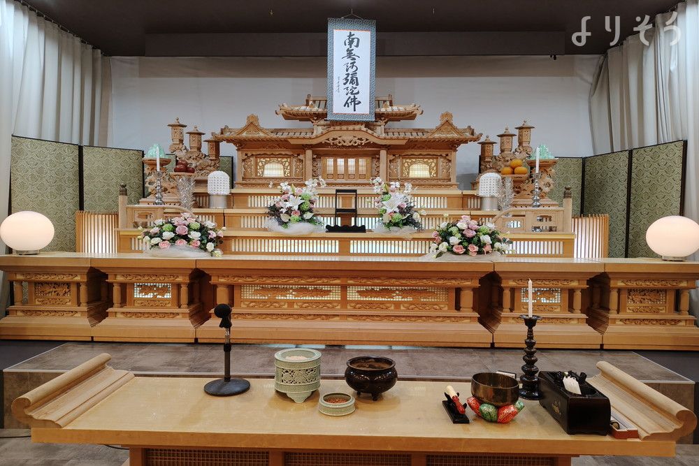 家族葬のカナクラオールストーン 河田川島の祭壇写真です